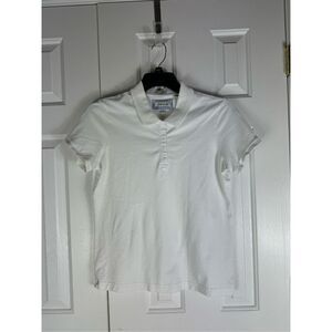 Orvis Womens White Polo Shirt Size M